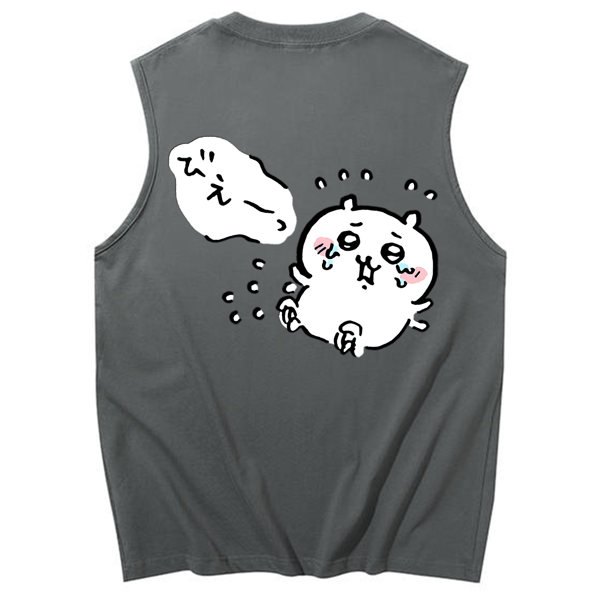 （画像用） ちいかわ ちいかわ Chii-kawa chiikawa コットン100％タンクトップ（背面プリント）